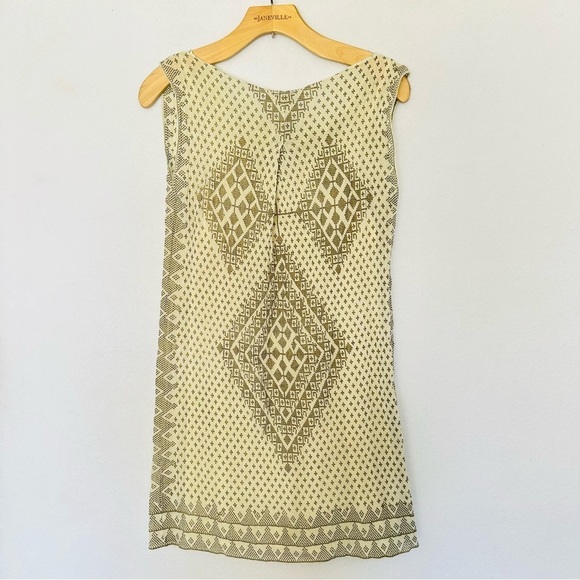 Mes Demoiselles Paris Sleeveless Ivory Summer Dress Drape Neck Size 38 US Size 6 - Picture 2 of 4